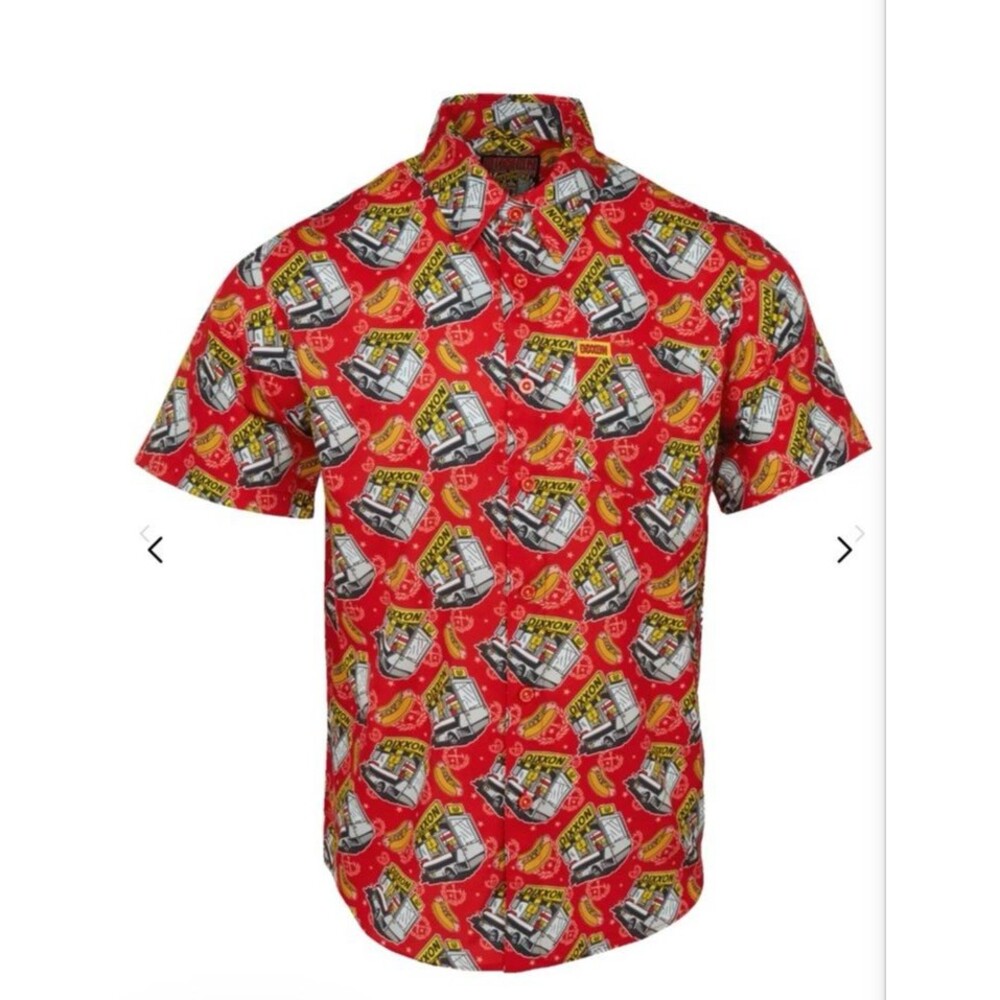 Dixxon Flannel Co Sausage Fest Party Shirt Men’s M Short Sleeve Button Up Red